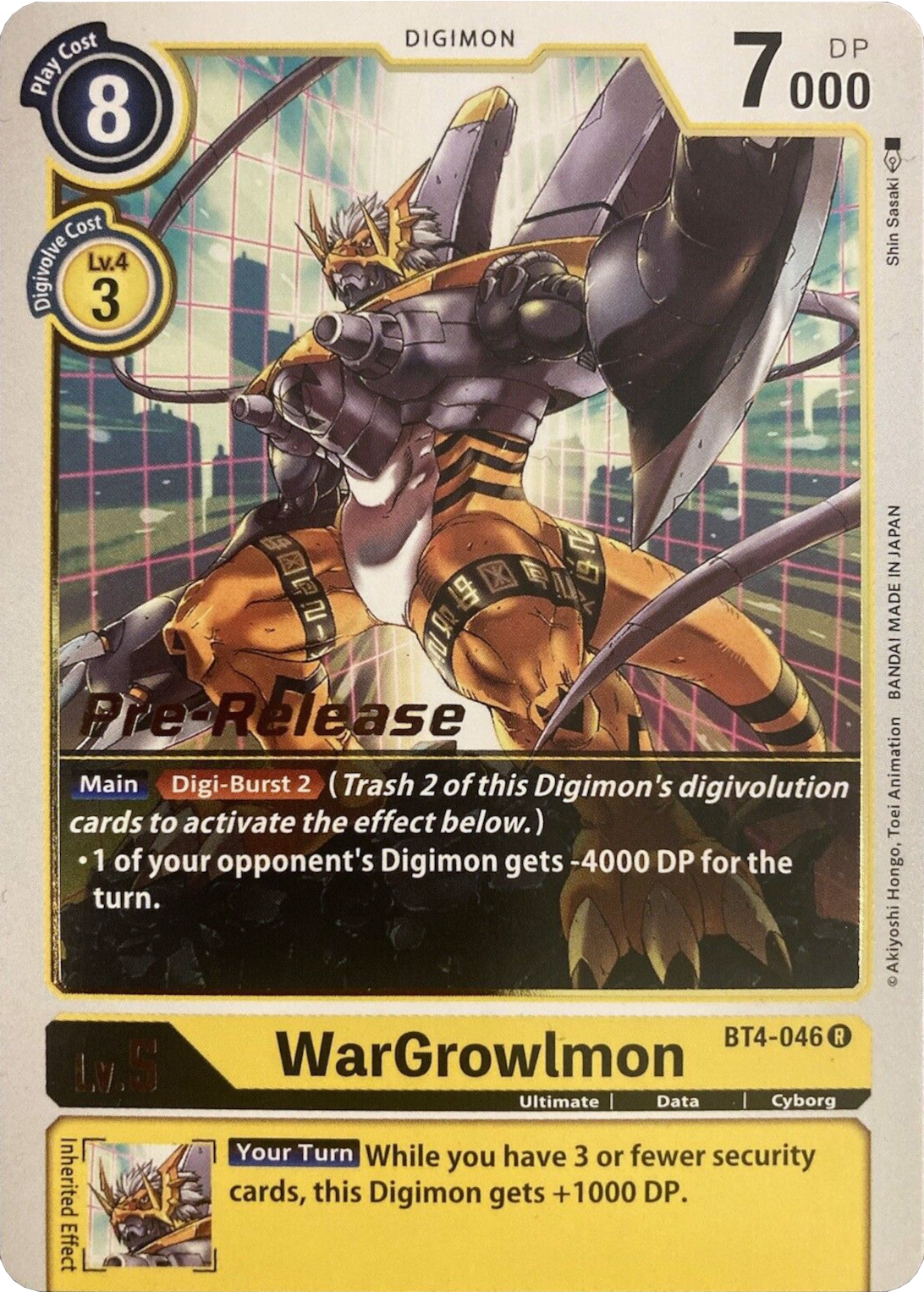 WarGrowlmon [BT4-046] [Great Legend Pre-Release Promos] | Arkham Games and Comics