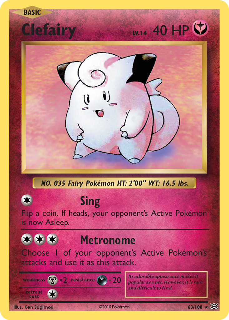 Clefairy (63/108) [XY: Evolutions] | Arkham Games and Comics