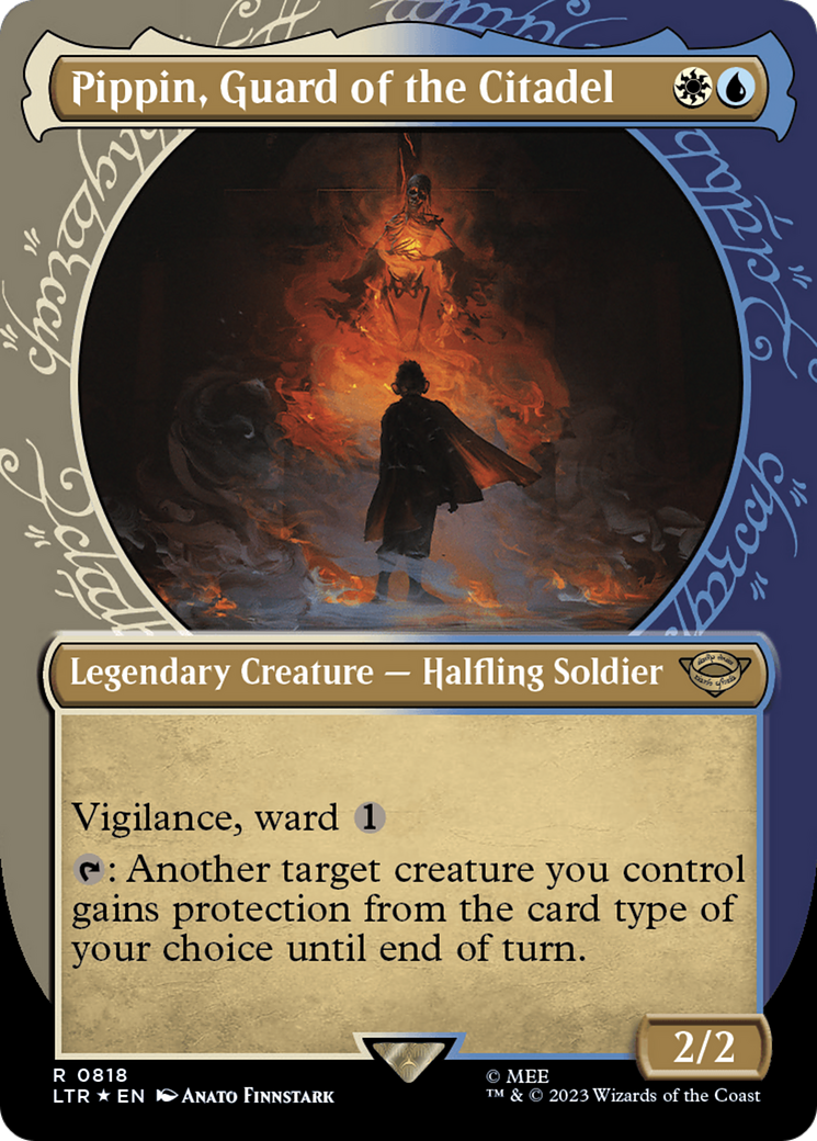 Pippin, Guard of the Citadel (Showcase) (Surge Foil) [The Lord of the Rings: Tales of Middle-Earth] | Arkham Games and Comics