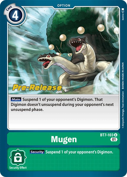 Mugen [BT7-103] [Next Adventure Pre-Release Cards] | Arkham Games and Comics