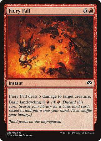 Fiery Fall [Duel Decks: Speed vs. Cunning] | Arkham Games and Comics