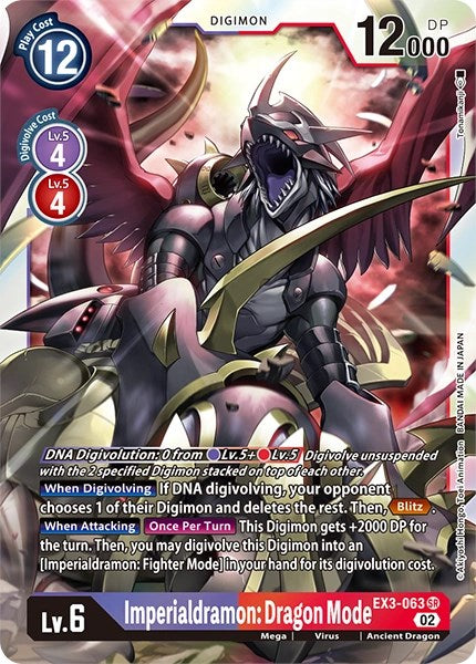 Imperialdramon: Dragon Mode [EX3-063] [Revision Pack Cards] | Arkham Games and Comics
