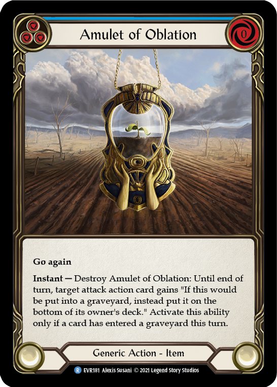 Amulet of Oblation [EVR181] (Everfest)  1st Edition Cold Foil | Arkham Games and Comics