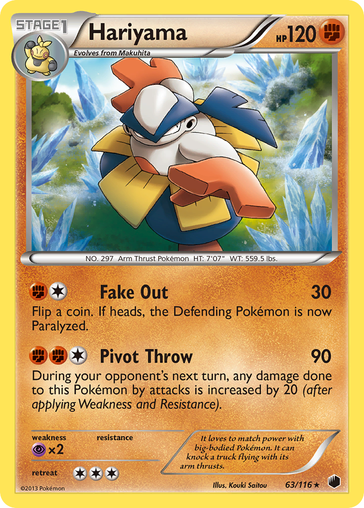 Hariyama (63/116) [Black & White: Plasma Freeze] | Arkham Games and Comics