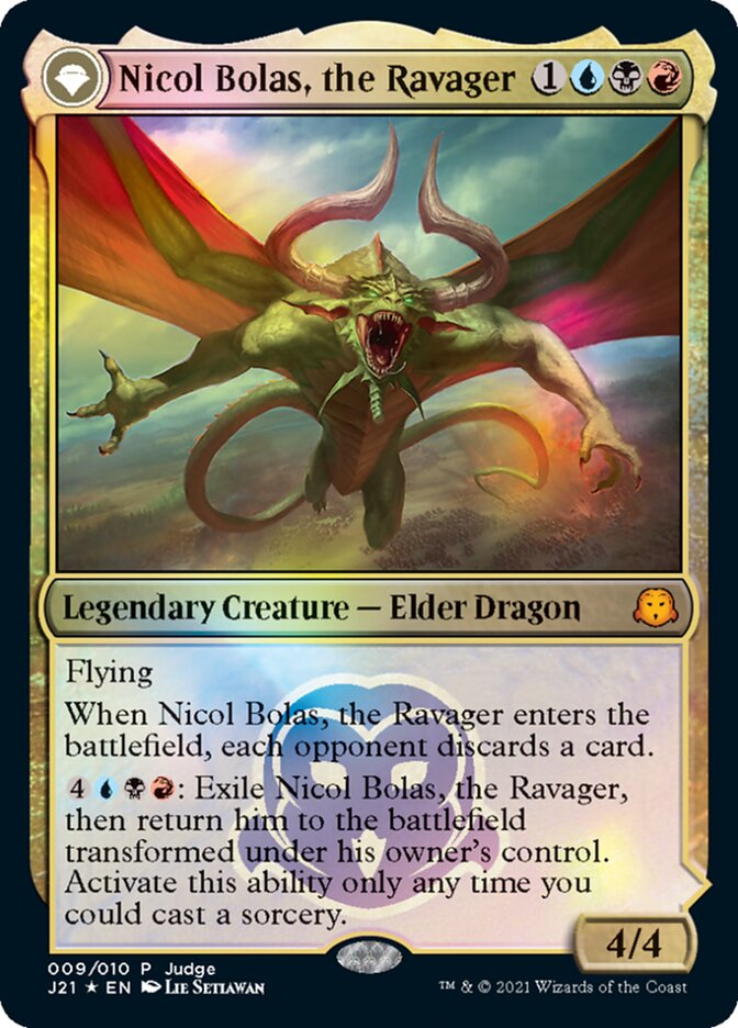 Nicol Bolas, the Ravager [Judge Gift Cards 2021] | Arkham Games and Comics