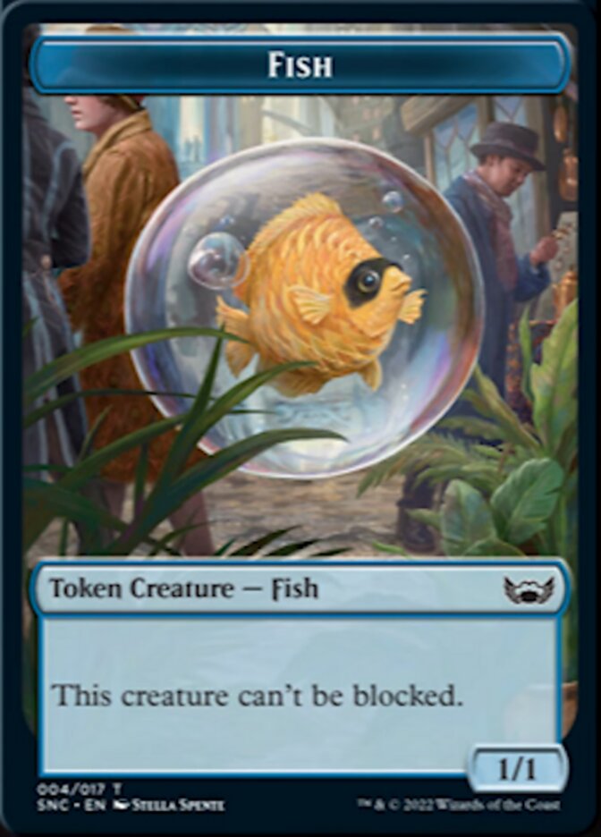 Fish // Rogue Double-sided Token [Streets of New Capenna Tokens] | Arkham Games and Comics