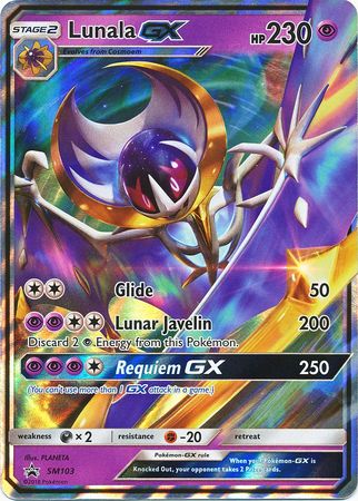 Lunala GX (SM103) (Jumbo Card) [Sun & Moon: Black Star Promos] | Arkham Games and Comics