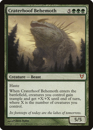 Craterhoof Behemoth [Avacyn Restored] | Arkham Games and Comics