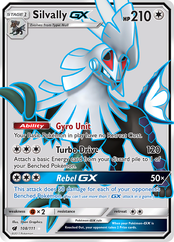 Silvally GX (108/111) [Sun & Moon: Crimson Invasion] | Arkham Games and Comics