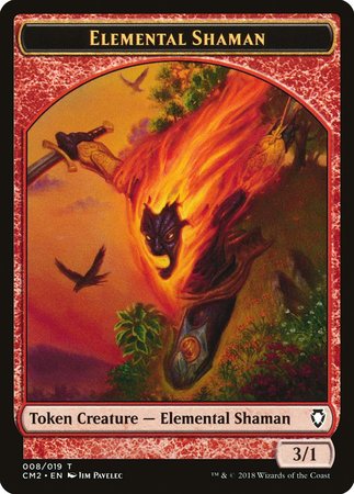 Elemental Shaman Token [Commander Anthology Volume II Tokens] | Arkham Games and Comics