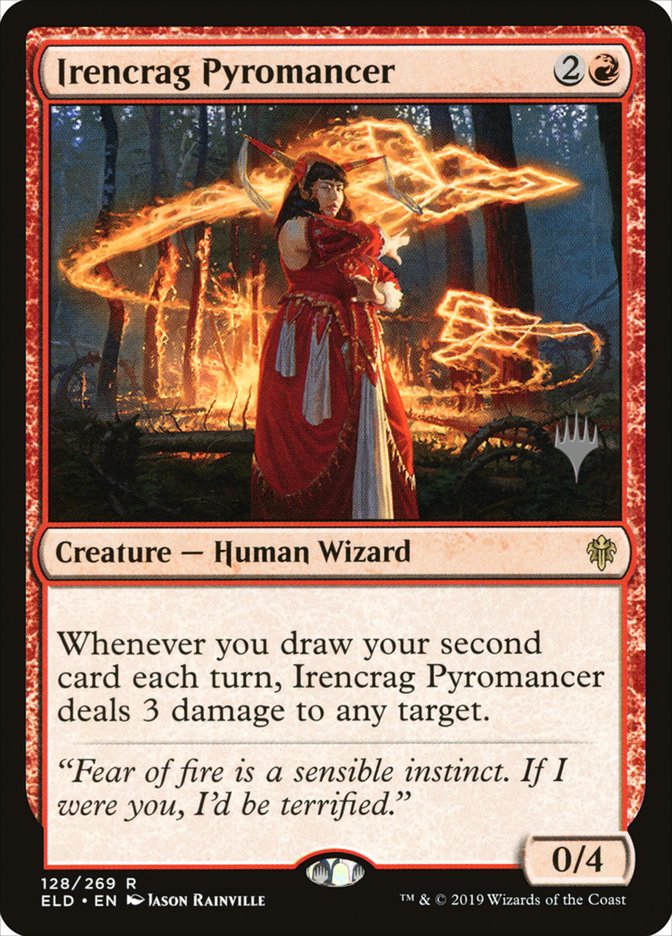 Irencrag Pyromancer (Promo Pack) [Throne of Eldraine Promos] | Arkham Games and Comics