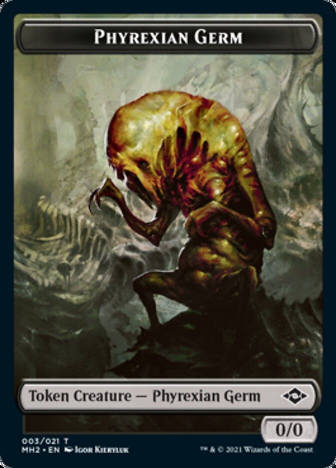 Phyrexian Germ Token [Modern Horizons 2 Tokens] | Arkham Games and Comics