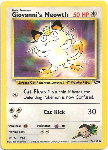 Giovanni's Meowth (74/132) [Gym Challenge Unlimited] | Arkham Games and Comics