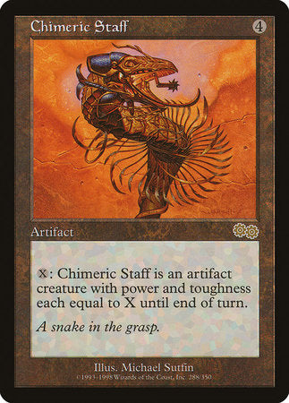 Chimeric Staff [Urza's Saga] | Arkham Games and Comics