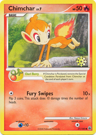 Chimchar (57/100) [Countdown Calendar Promos] | Arkham Games and Comics