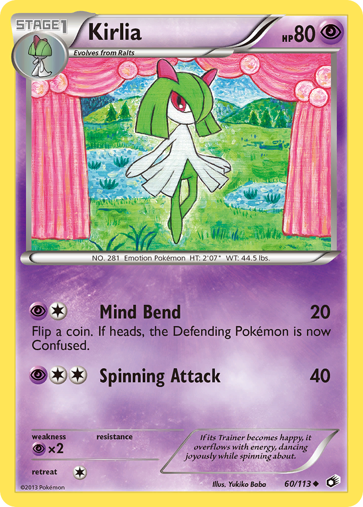 Kirlia (60/113) [Black & White: Legendary Treasures] | Arkham Games and Comics