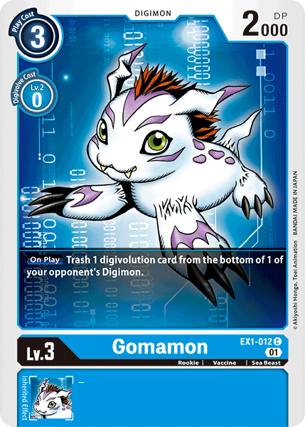 Gomamon [EX1-012] [Classic Collection] | Arkham Games and Comics