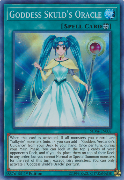 Goddess Skuld's Oracle [SHVA-EN008] Super Rare | Arkham Games and Comics