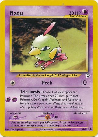 Natu (67/111) [Neo Genesis Unlimited] | Arkham Games and Comics