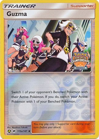 Guzma (115a/147) (Regional Championship Promo Staff) [Sun & Moon: Burning Shadows] | Arkham Games and Comics