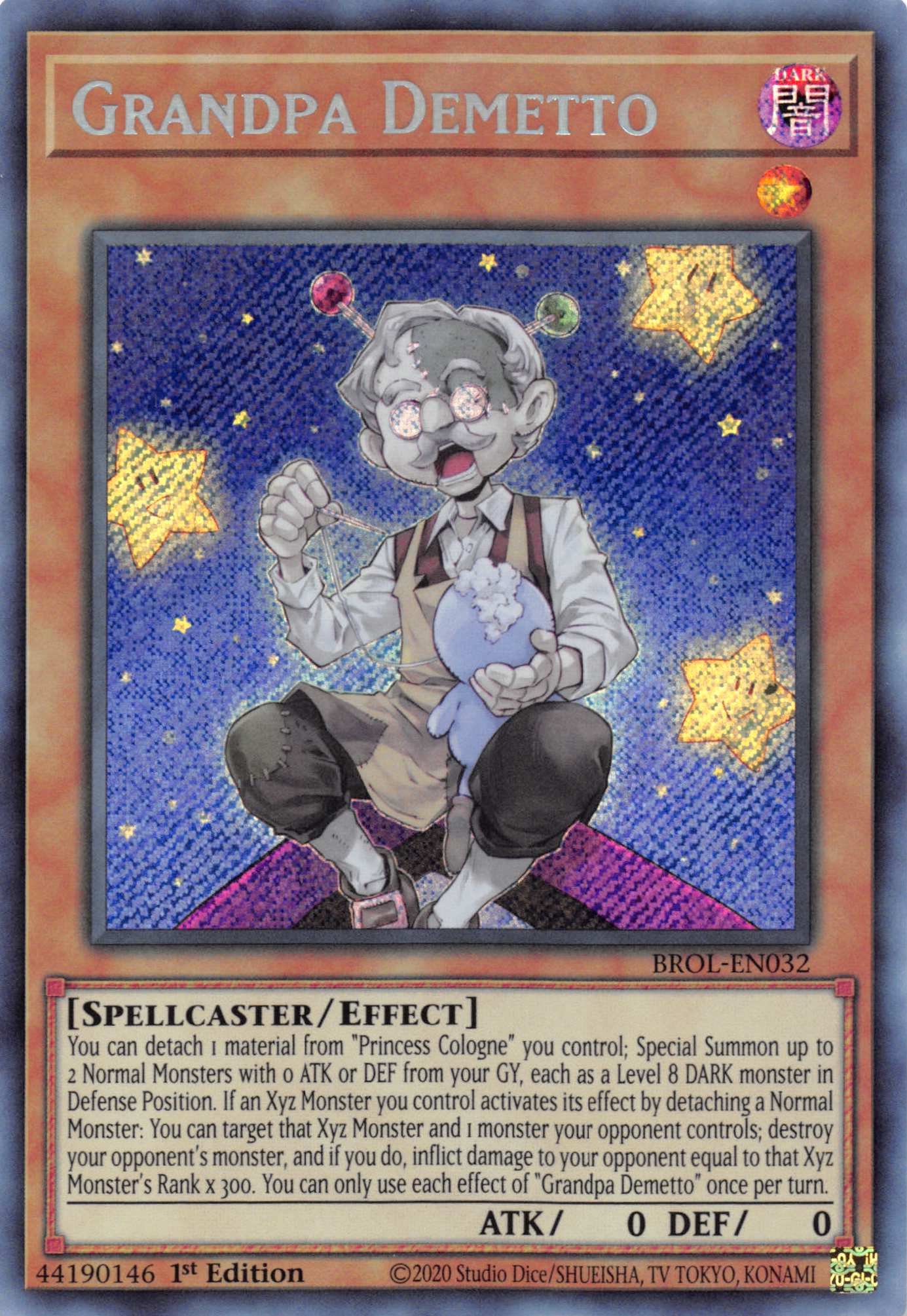 Grandpa Demetto [BROL-EN032] Secret Rare | Arkham Games and Comics