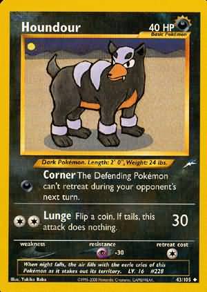 Houndour (43/105) [Neo Destiny Unlimited] | Arkham Games and Comics