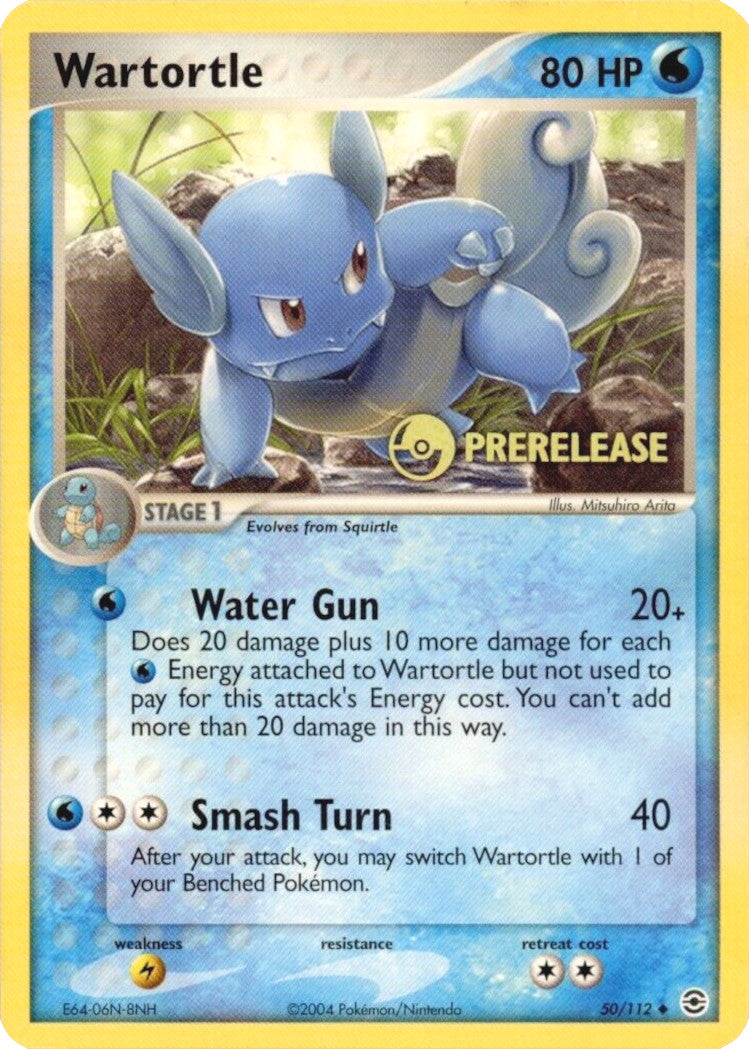 Wartortle (50/112) (Prerelease) [EX: FireRed & LeafGreen] | Arkham Games and Comics