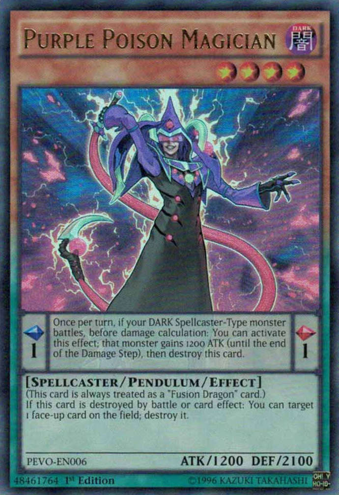 Purple Poison Magician [PEVO-EN006] Ultra Rare | Arkham Games and Comics