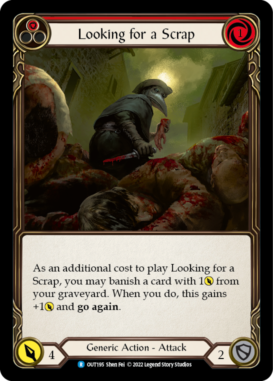 Looking for a Scrap (Red) [OUT195] (Outsiders) | Arkham Games and Comics