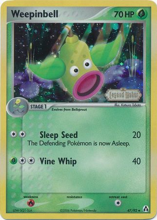 Weepinbell (47/92) (Stamped) [EX: Legend Maker] | Arkham Games and Comics