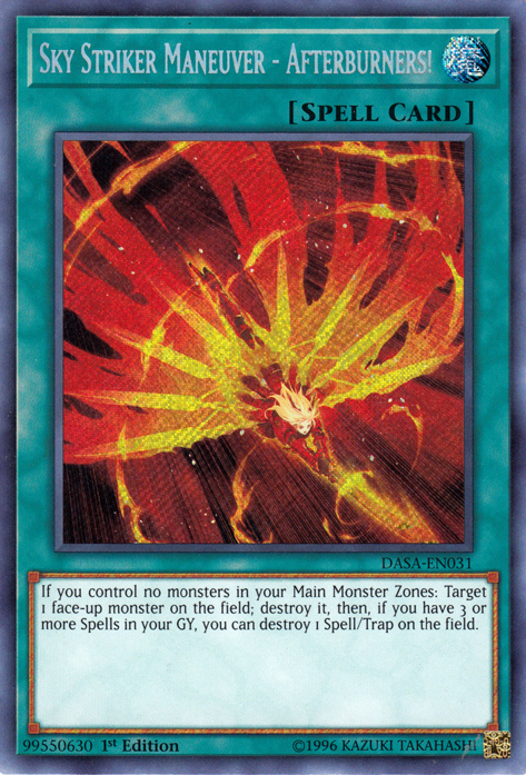 Sky Striker Maneuver - Afterburners! [DASA-EN031] Secret Rare | Arkham Games and Comics