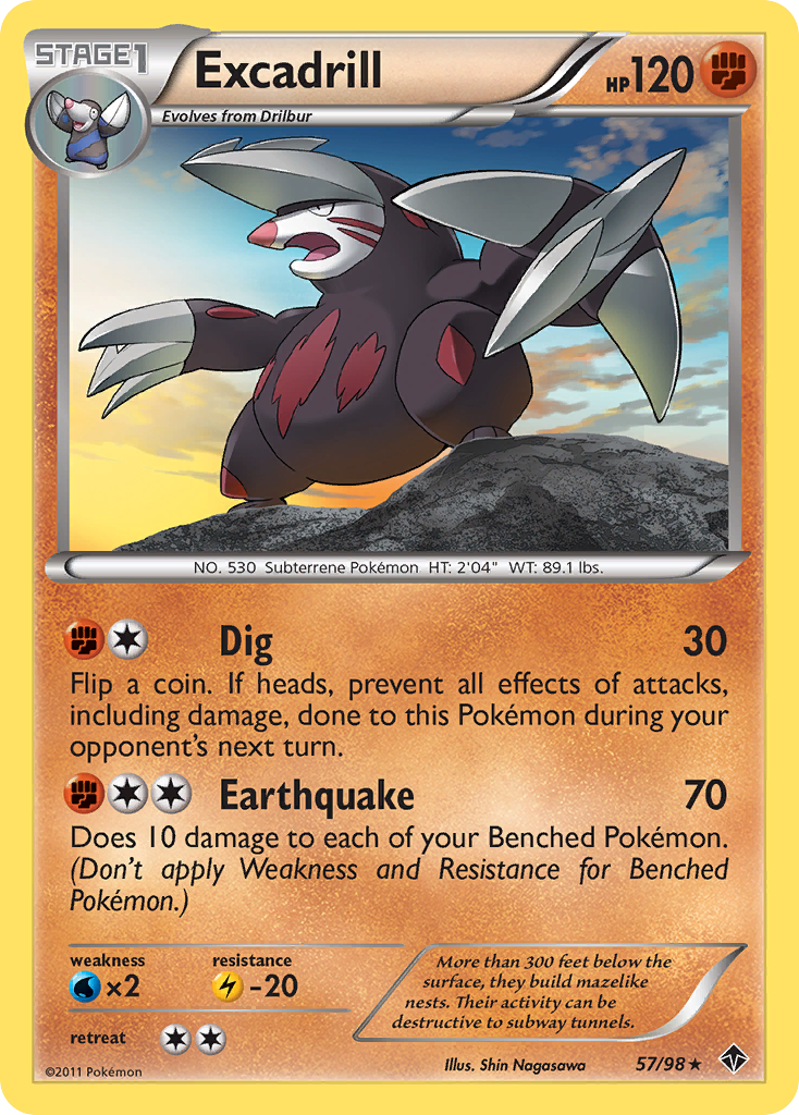 Excadrill (57/98) [Black & White: Emerging Powers] | Arkham Games and Comics