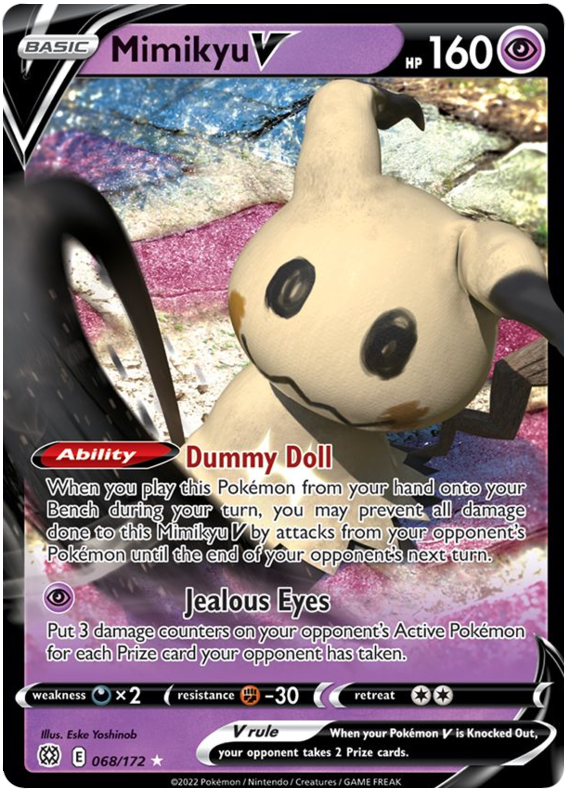 Mimikyu V (068/172) [Sword & Shield: Brilliant Stars] | Arkham Games and Comics