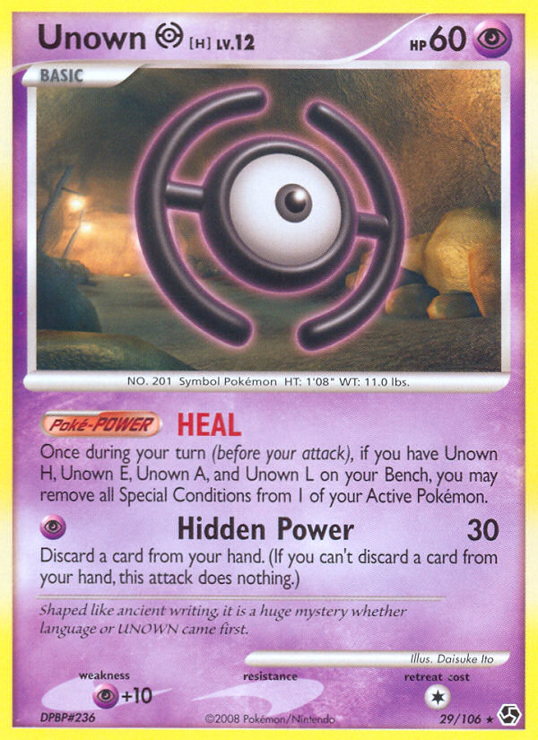 Unown H (29/106) [Diamond & Pearl: Great Encounters] | Arkham Games and Comics