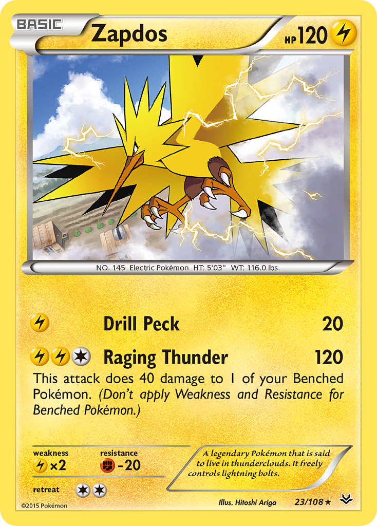 Zapdos (23/108) [XY: Roaring Skies] | Arkham Games and Comics