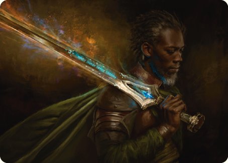 Anduril, Flame of the West Art Card [The Lord of the Rings: Tales of Middle-earth Art Series] | Arkham Games and Comics