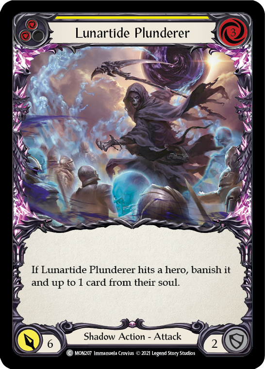 Lunartide Plunderer (Yellow) [MON207] (Monarch)  1st Edition Normal | Arkham Games and Comics