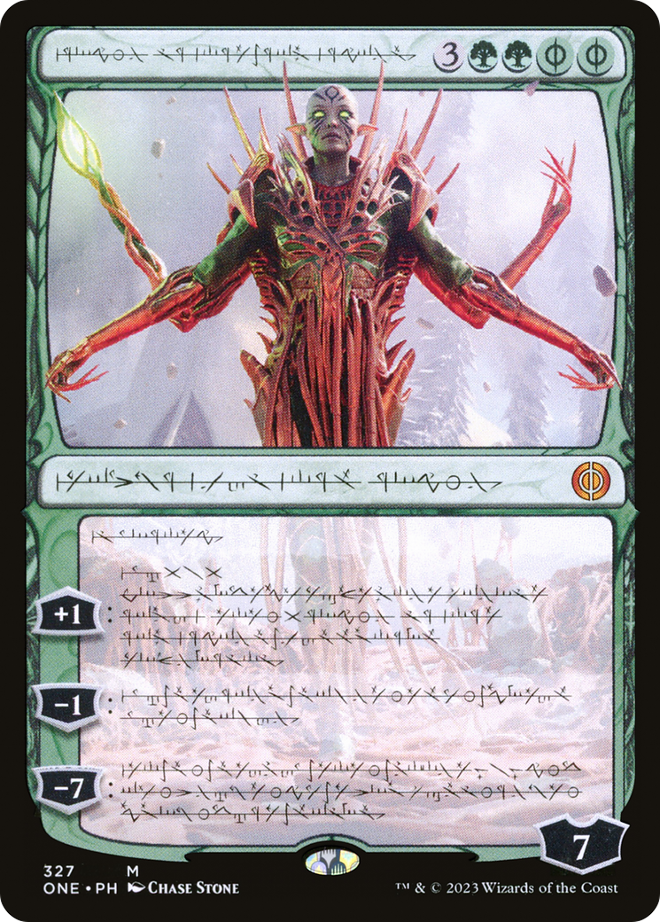 Nissa, Ascended Animist (Phyrexian) [Phyrexia: All Will Be One] | Arkham Games and Comics