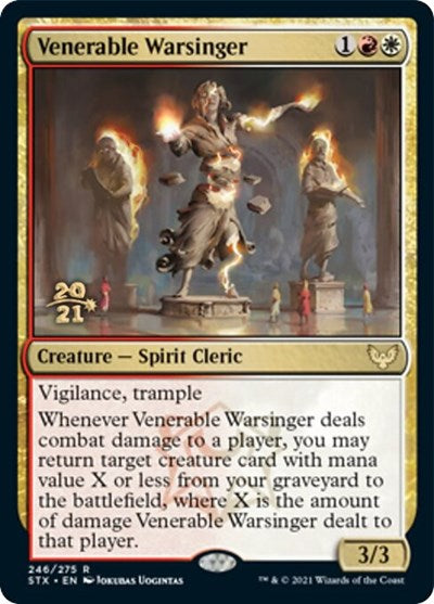 Venerable Warsinger [Strixhaven: School of Mages Prerelease Promos] | Arkham Games and Comics