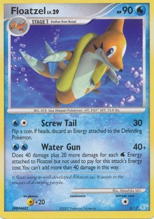 Floatzel (2/12) [Diamond & Pearl: Trainer Kit - Manaphy] | Arkham Games and Comics