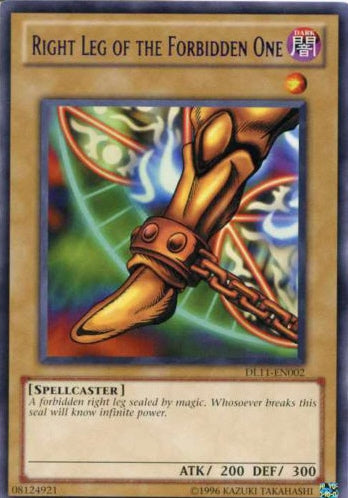 Right Leg of the Forbidden One (Red) [DL11-EN002] Rare | Arkham Games and Comics