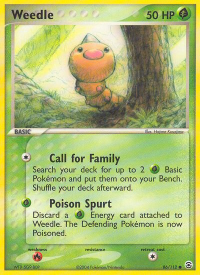 Weedle (86/112) [EX: FireRed & LeafGreen] | Arkham Games and Comics