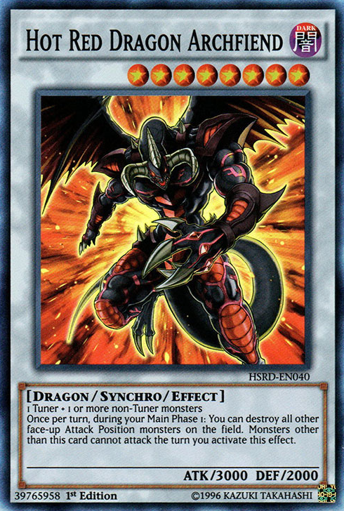 Hot Red Dragon Archfiend [HSRD-EN040] Super Rare | Arkham Games and Comics