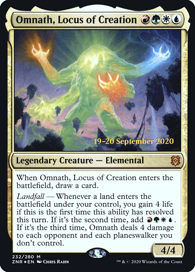 Omnath, Locus of Creation  [Zendikar Rising Prerelease Promos] | Arkham Games and Comics