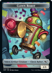 Clown Robot (003) // Food (011) Double-sided Token [Unfinity Tokens] | Arkham Games and Comics