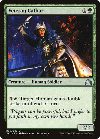 Veteran Cathar [Shadows over Innistrad] | Arkham Games and Comics