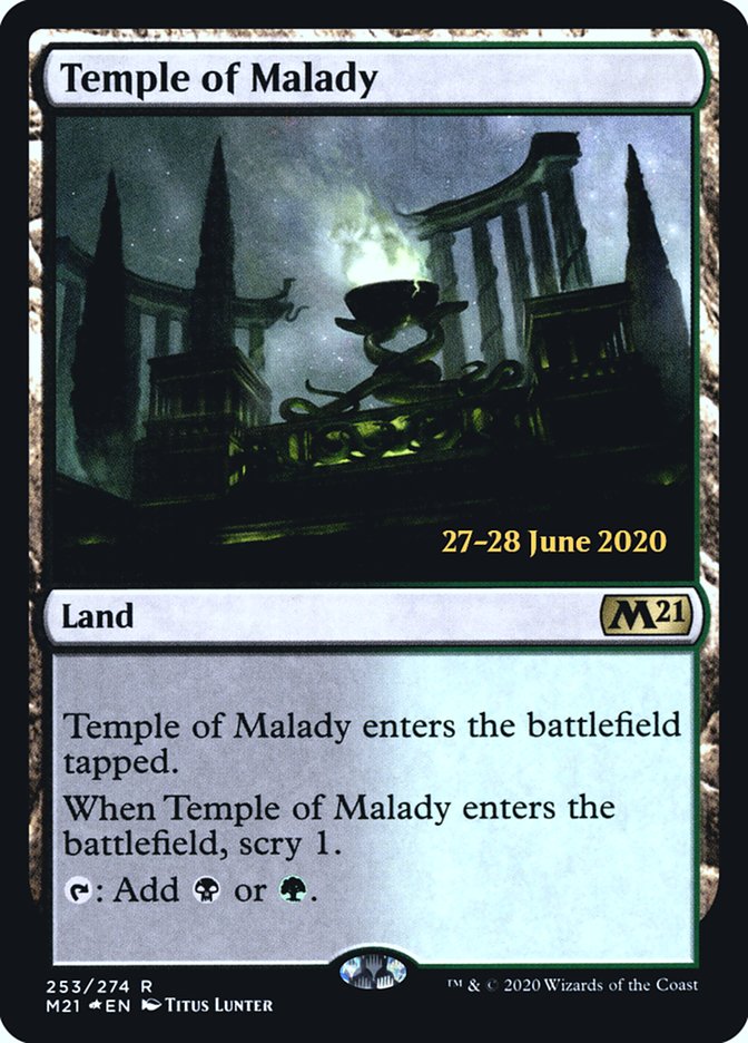 Temple of Malady  [Core Set 2021 Prerelease Promos] | Arkham Games and Comics