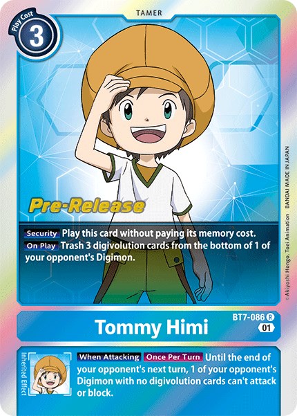 Tommy Himi [BT7-086] [Next Adventure Pre-Release Cards] | Arkham Games and Comics