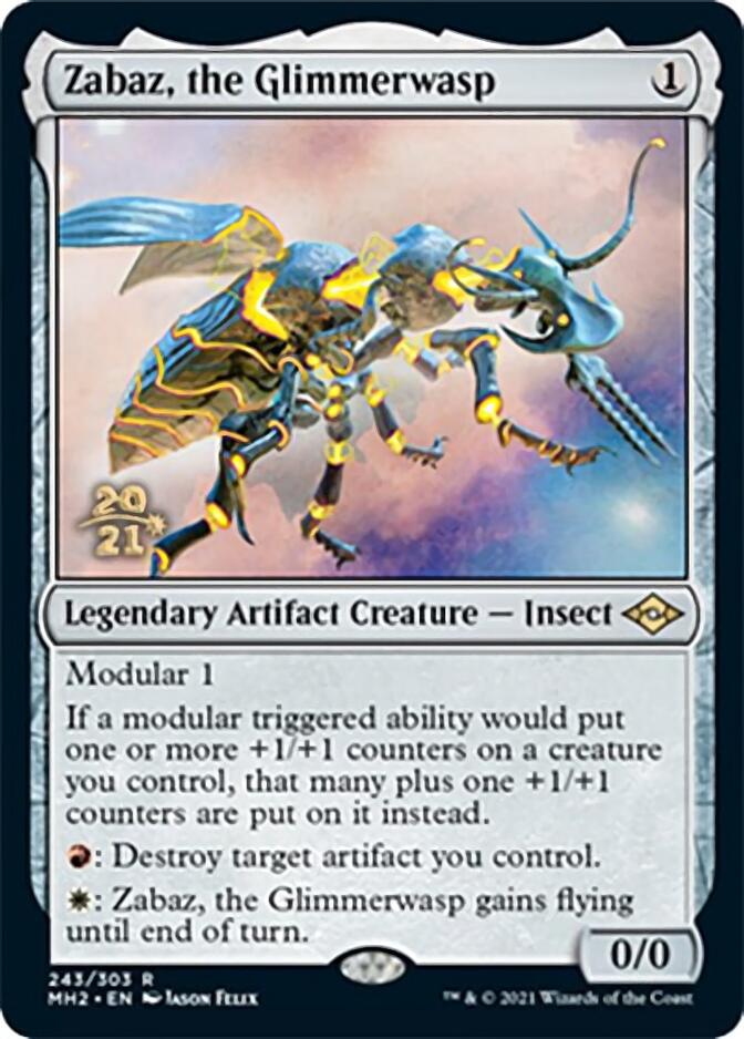 Zabaz, the Glimmerwasp [Modern Horizons 2 Prerelease Promos] | Arkham Games and Comics