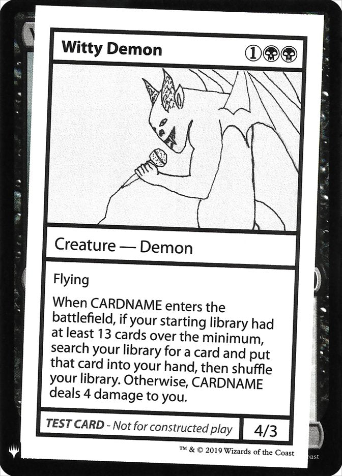 Witty Demon [Mystery Booster Playtest Cards] | Arkham Games and Comics